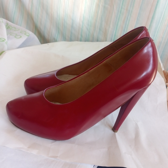 Maison Margiela Heels oversize Red size 38.5 Rare - Picture 3 of 16
